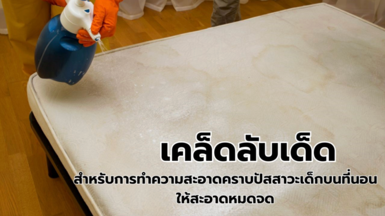 เคล็ดลับเด็ดสำหรับการทำความสะอาดคราบปัสสาวะเด็กบนที่นอนให้สะอาดหมดจด