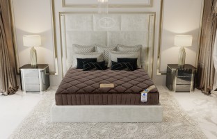 ที่นอนสปริง 2.3 เสริมยางพารา - ผ้าขนมิ้ง